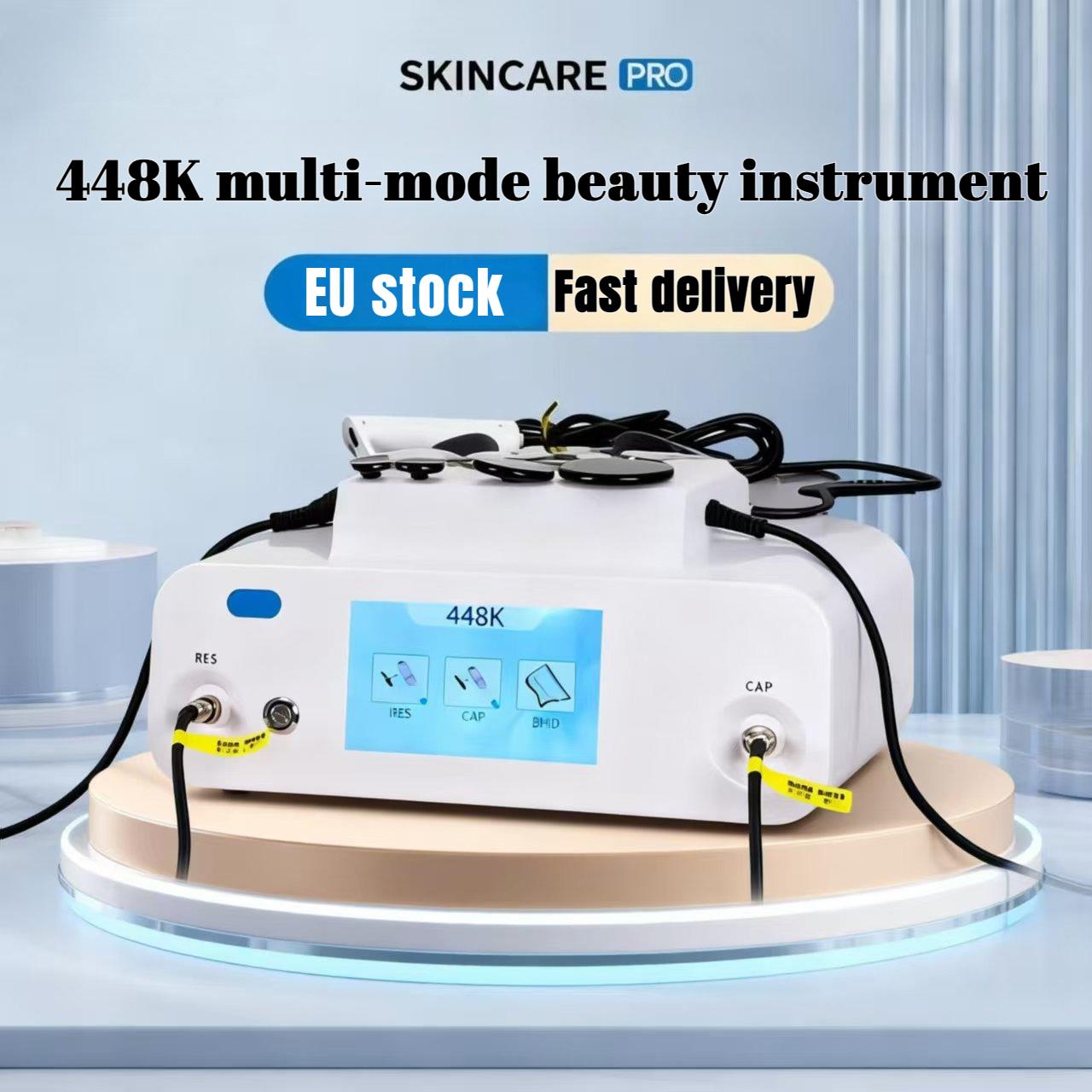 New 448KHz Tecar CET RET JDM physical therapy instrument - deep heat therapy, pain relief, body shaping, fat reduction and skin tightening bianco