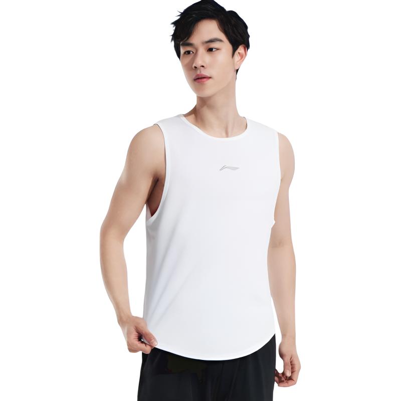 Li Ning Tank Top Men's Sports White LWTU063-1