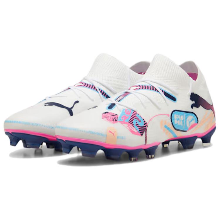 Puma Future 7 Match Volume Up Sports Comfort AG FG Football Shoes Men Football Shoes White 108074-01