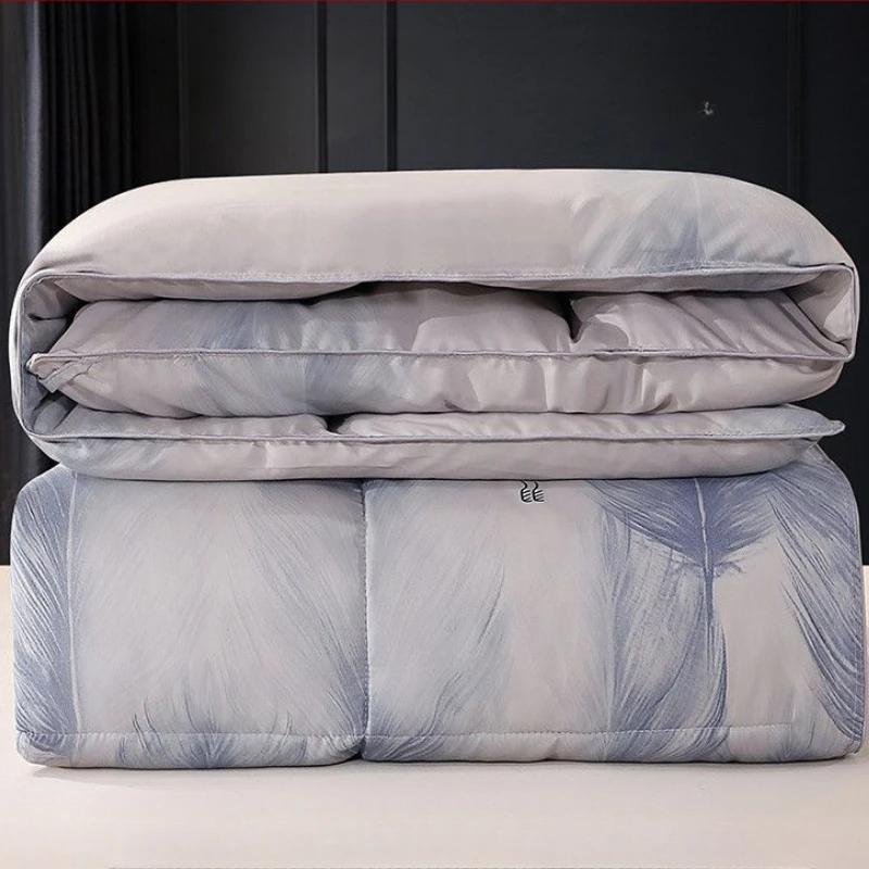 Lightweight Comfortable Down Duvets White Goose Velvet Winter Quilts Core Double Family Single Dormitory Warm Down Comforter
