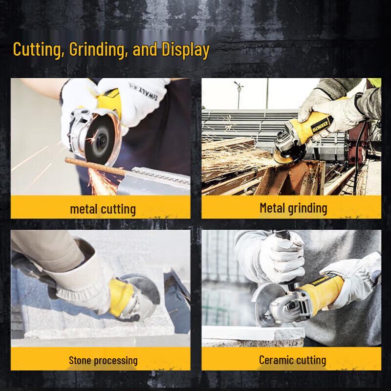 DeWalt 100mm Corded Angle Grinder CN plug (adapter included)