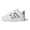 Adidas Grand Court 2.0 I White Matte Silver Baby Sneakers Cloud-White GW6526
