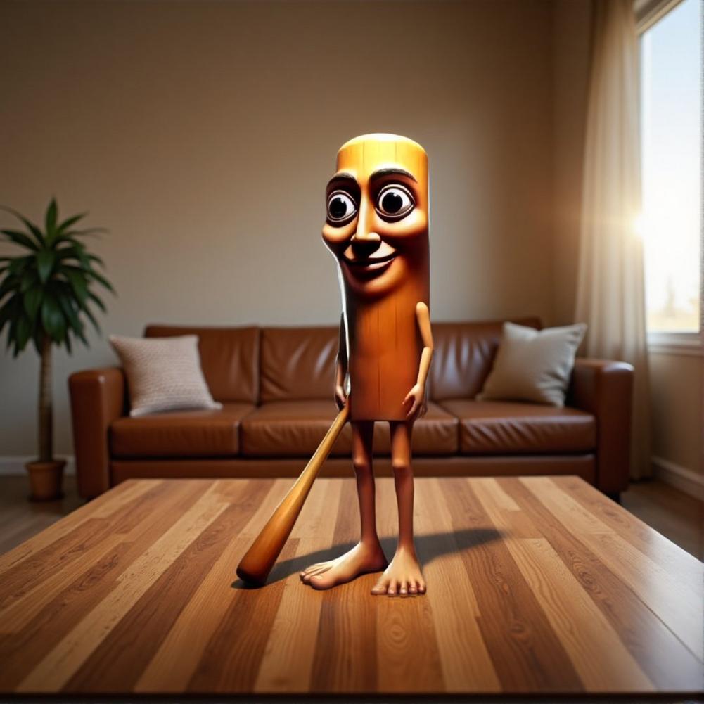 Tung Tung Tung Sahur Desk Decor Ornament Meme Figurines, Brainrot Tung Sahur Meme Figure, Collectible Figurines Gift Decoration