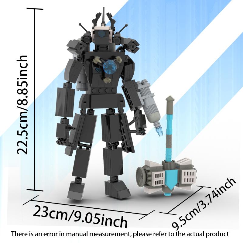 Skibidii Toilets TVman Gigante Blocchi da Costruzione SpeakerMan Cameraman Action Figure Mecha Bricks Modello Giocattolo per Bambini Regali di Natale