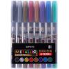 8 Colors Metallic Marker Paint Pens Set Acrylic Paint Drawing Markers Highlights Permanent Marker Art Rock Painting Pens, As the Picture Shows
