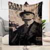 Football Player Action Blanket Soft & Cozy Great for Couch Office Chair for All Seasons Warmthful Decor Best Holiday Gift for Friends Family
