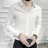 New Shirts Men's for Summer Casual Business Shirts for Slim Long-sleeved Inch Clothes