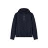 Solid Color Logo Hooded Zipper Down Jacket Men Outerwear 8NPB14-PNE1Z-1562