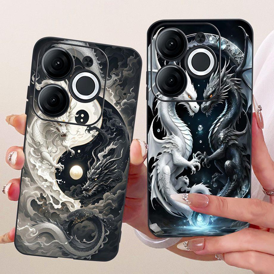 For Itel A80 A90 A95 A70 A60 A60s Phone Case Matte Soft TPU Bumper Cover Cool Cartoon Luxury Butterfly Flower Bow Pattern Funda