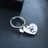 2026 Graduation Gifts Keychain Rectangle ID Tag Keychain Stainless Steel Key Ring for Women Men Collar Accessories Gift