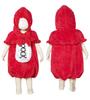 Clear Stone Marshmallow Baby Cosplay Halloween Little Red Riding Hood Baby 80cm Red Costume