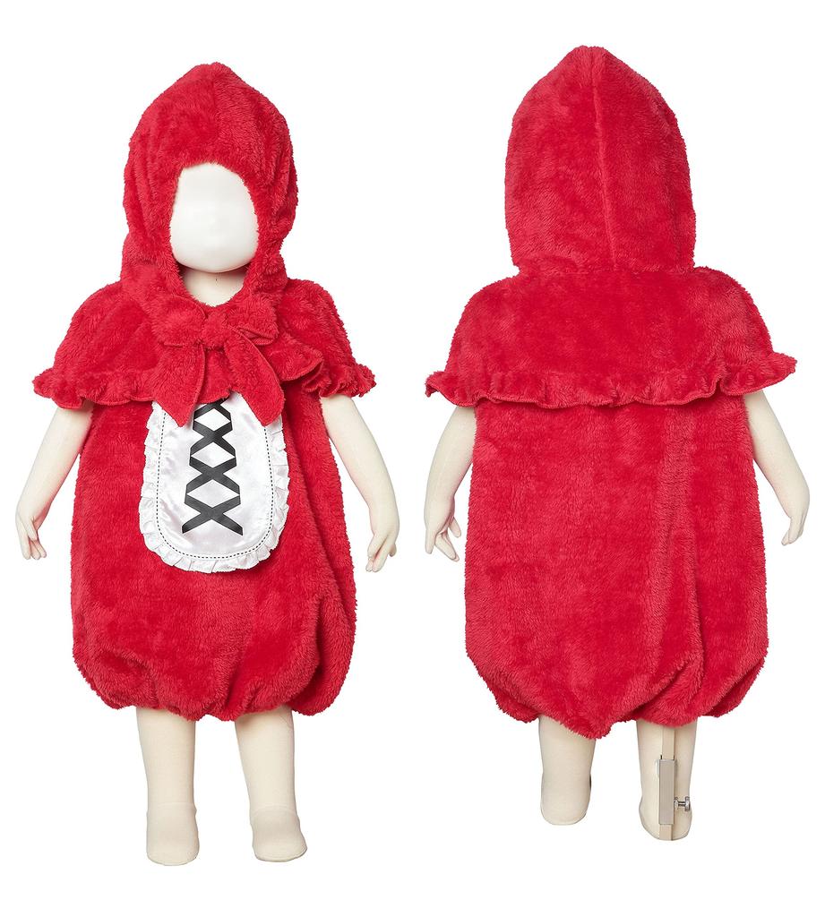 Clear Stone Marshmallow Baby Cosplay Halloween Little Red Riding Hood Baby 80cm Red Costume