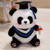 Soft Stuffed Animal Toy 25cm Doctor Hat Panda Doll Graduation Panda Plush Toy  Students Gift