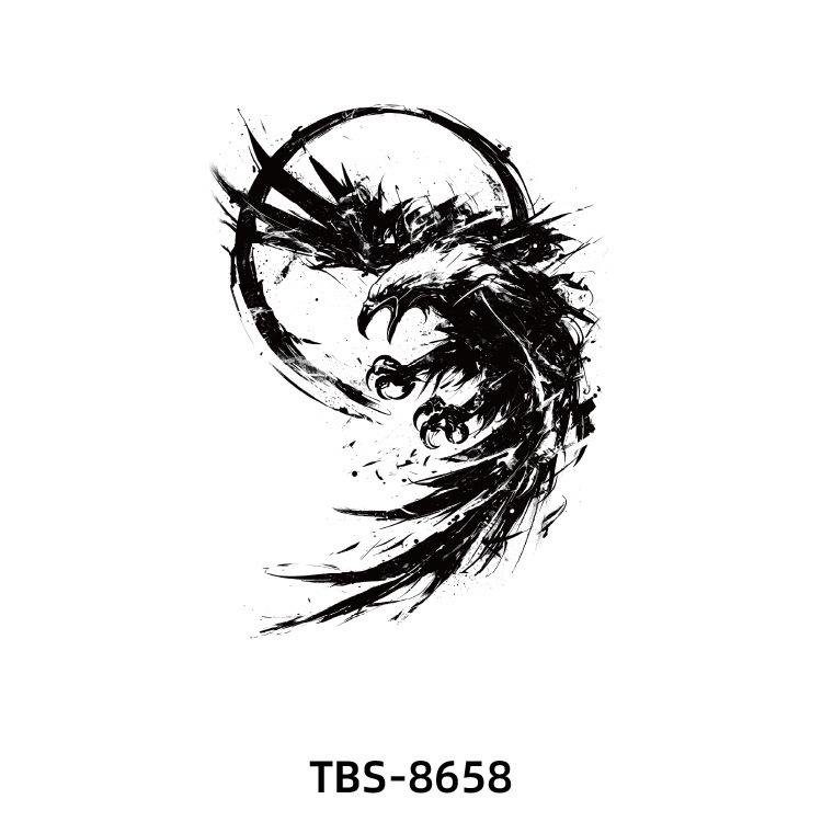 2025 Full/Half Arm Wolf, Tiger, & Flower Tattoo Stickers - European/American Style