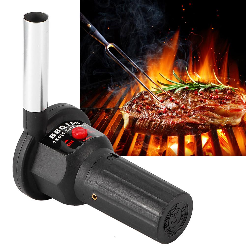 Tragbarer Hand-BBQ-Ventilator Elektrisches Gebläse für Outdoor-Picknick Camping Grill Barbecue Kochen