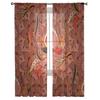 Blumen Abstrakte Lotus Kunst Tüll Fenster Vorhänge Wohnzimmer Organza Garn Sheer Voile Vorhang Schlafzimmer Küche Home Decor Drapieren