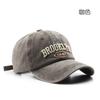 Hat Women's Washed Denim Deep Top Embroidered Cap Outdoor Men's Travel Sunscreen Shade Baseball Cap Tide