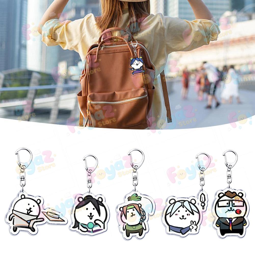 Cartoon Game Sage Chamber Keychain for Accessories Omen Jett Bear Key Ring Jewelry Fans Friends Birthday Gifts