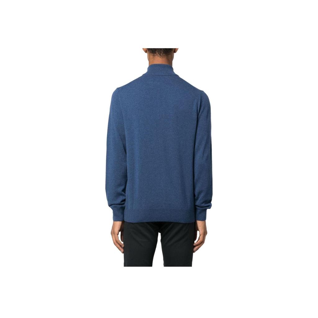 Polo Ralph Lauren Solid Color Half-Zip Long Sleeve Sweater Men sweater Navy-Blue 710876756-012