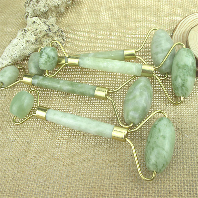 Natural Facial Massage Tool Guasha Beauty Jade Roller Face Thin Massager Chic