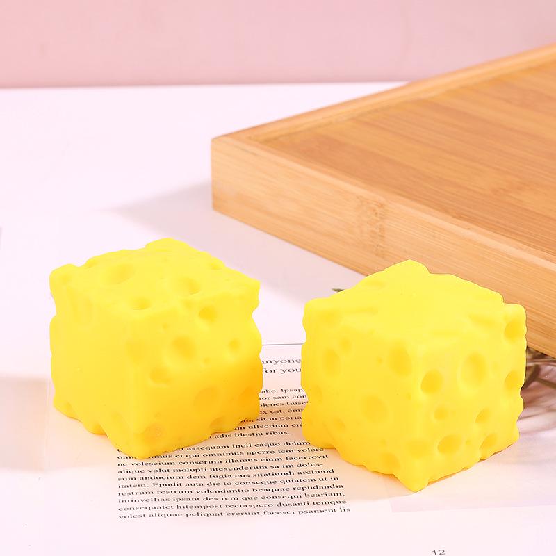 Creative Cheese Squeeze Cube Stress Relief Toy