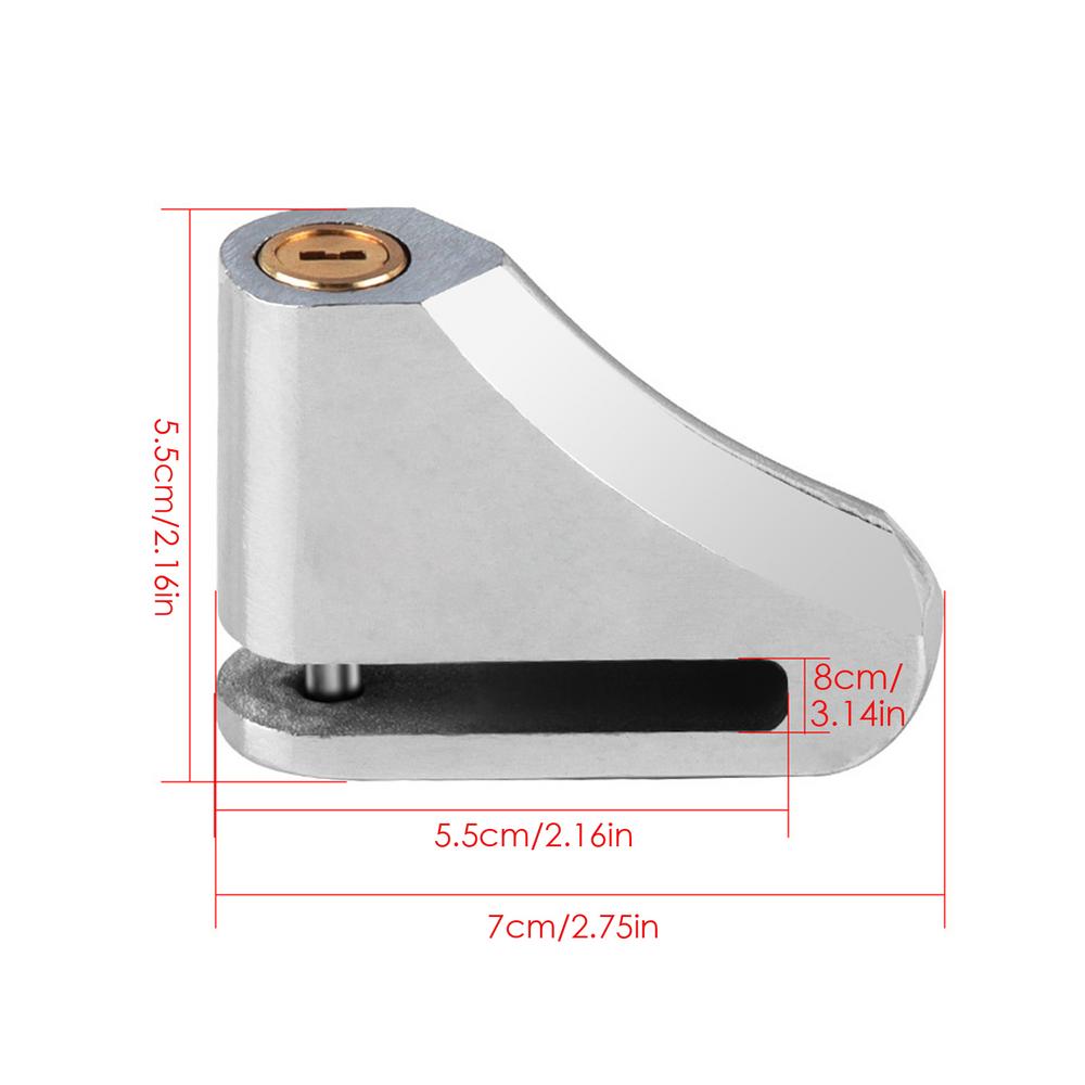 Anti-theft Bicycle Lock Portable Motorcycle Disc Lock Aluminum Alloy Disc Brake Alarm Lock Bicycle Accessories