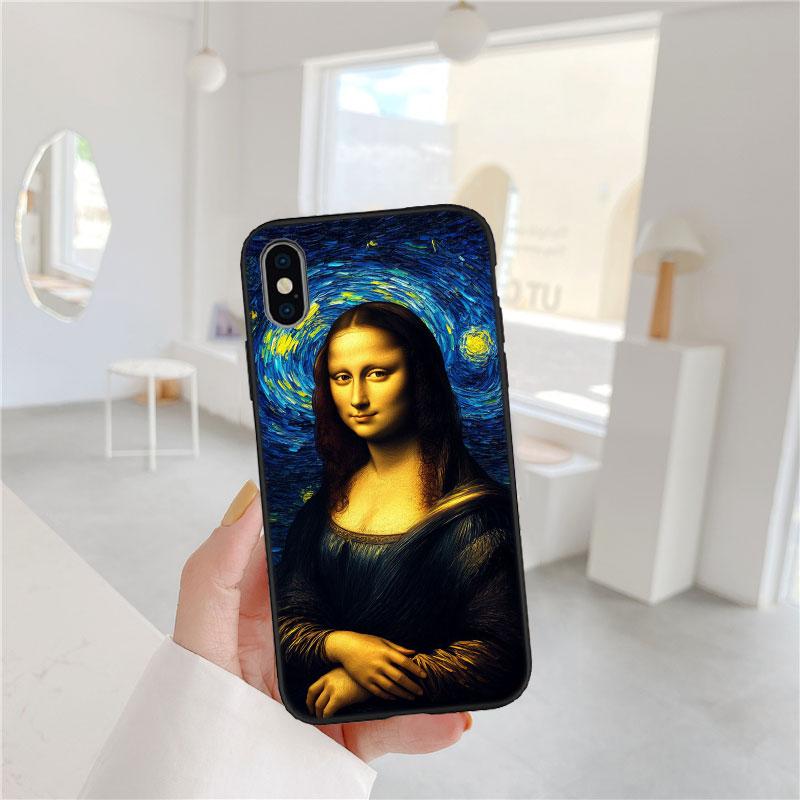 AQ98 Starry Night Van Gogh Painting Soft Shell Phone Case for Redmi Note 13 14 Pro+ Plus A3 A3X 13X 13C 13R 14S 14C 14R