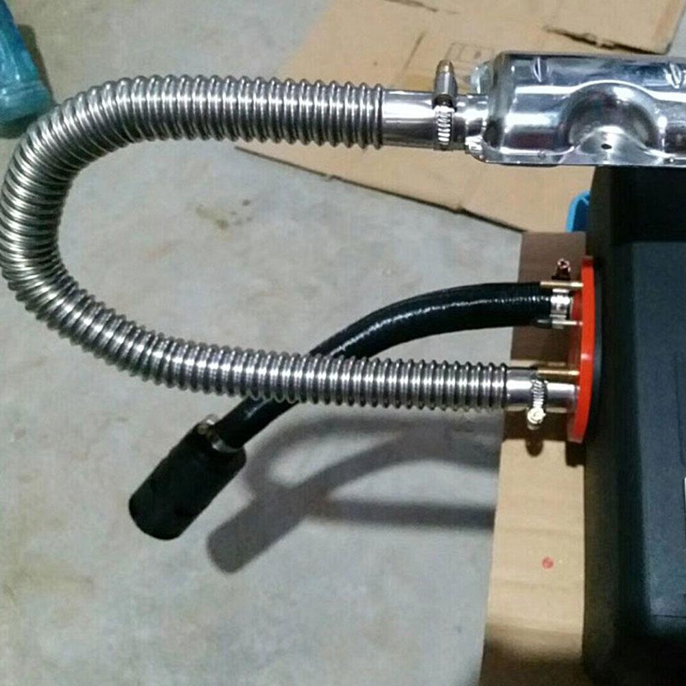 Exhaust Pipe 120/200CM Stainless Steel Flexible Exhaust Hose Diesel Gas Vent Hose with 2 Exhaust Clamp for Power Generators