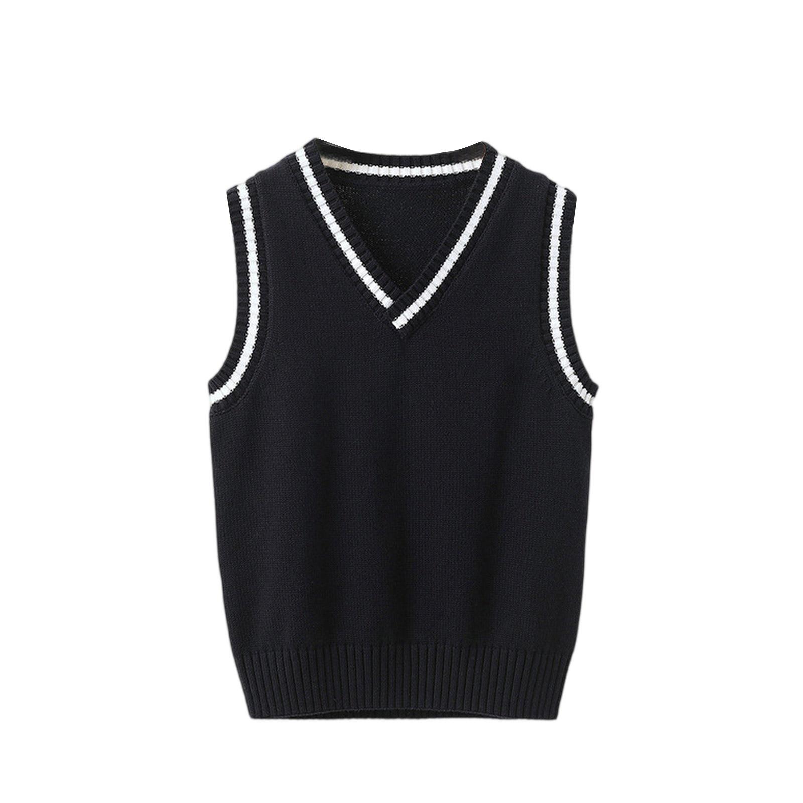 

Children s College Fashion Sleeveless T-Shirt Top 110 тёмно-синий