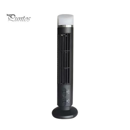 

Башенный вентилятор Безлопастной напольный вентилятор Широкоугольные колебания Легкий ветерок Зарядка через USB Легко очищаемый охлаждающий вентилятор со светодиодной подсветкой чёрный