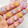 50Pcs Cute Resin Little Unicorn Pony Flat Back Ornament Jewelry Making Manicure Hairwear Accessorie