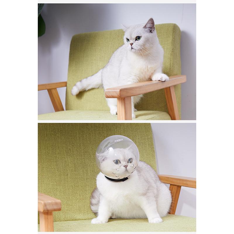 Ademend Kattenmuilkorf Anti-Bijt Verzorgingsmasker Anti-Likken Beschermende Ruimtekap