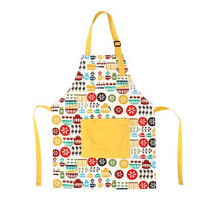 Thickened Cotton Padded Home Kitchen Children S PocketApron Parent Child Apron