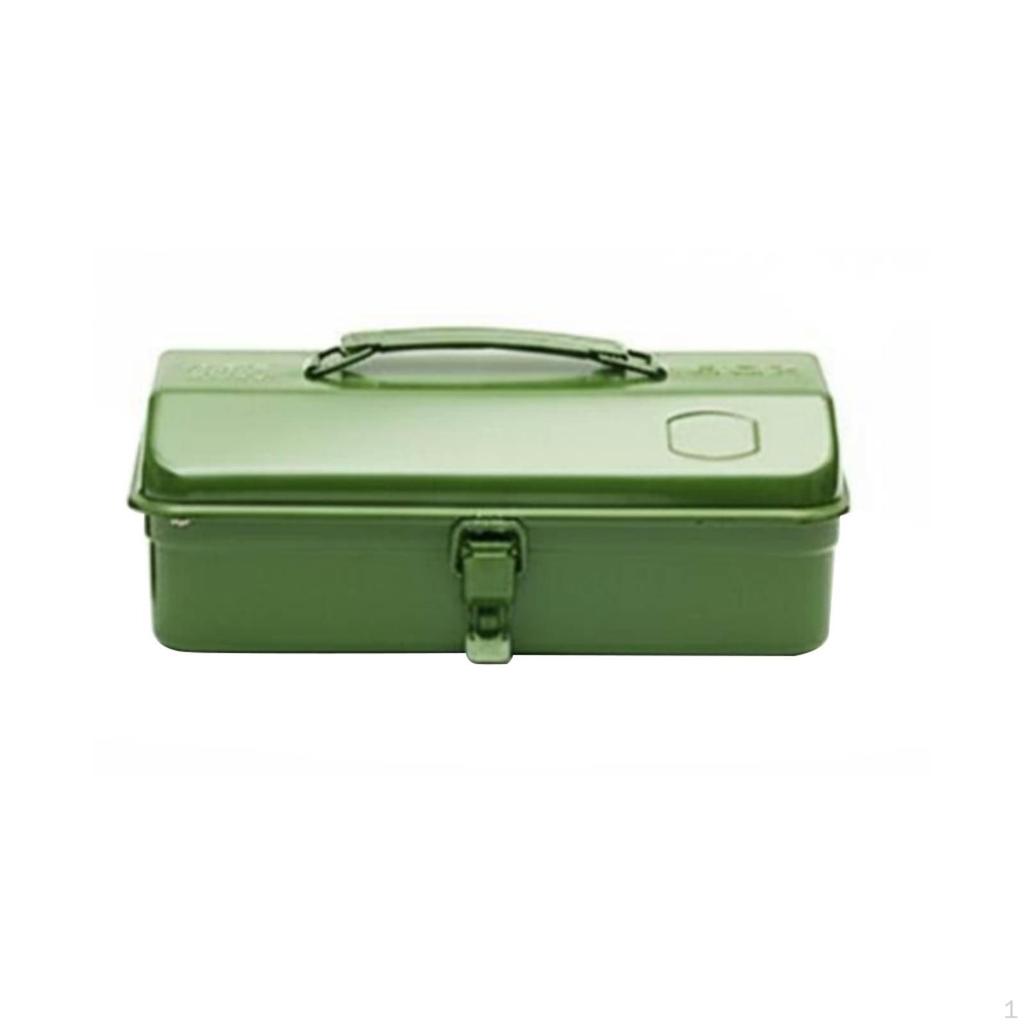 Metal Construction Portable Tool Case Large Capacity Handheld Hardware Chest for Homeowners,