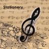 10Pcs Plastic Creative Music Paper Clips Musical Notes Paper Clip Holder Clamps Bookmark Office School Stationary Students Gifts