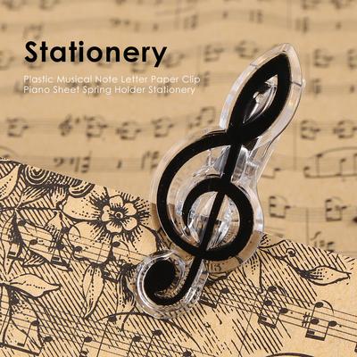 Paper Clip Spring Holder Piano Music Book Paper Sheet Folder for Piano Guitar Violin Performance Stationery Ornaments