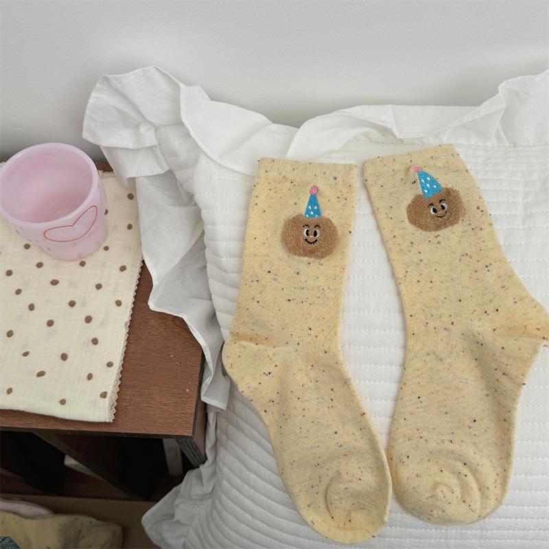 Flickor Höst och Vinter Söt Tecknad Björn Födelsedagshatt I Tubsockor