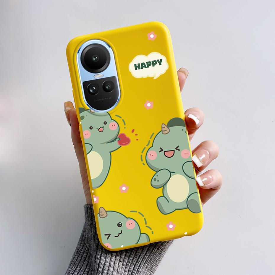 For OPPO Reno 10 5G CPH2531 Case Stylish Pattern Soft Silicone Phone Cases for Oppo Reno10 Pro Global 2023 CPH2525 Back Cover