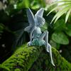 Home Decor Flute Fairy Sitting Garden Statue Outdoor Resin Sculp