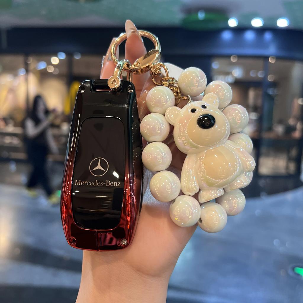 REE4   3BTN Fashion Soft Car Key Case For Mercedes Benz A C E S G Class GLC CLE CLA GLB GLS W177 W205 W213 W222