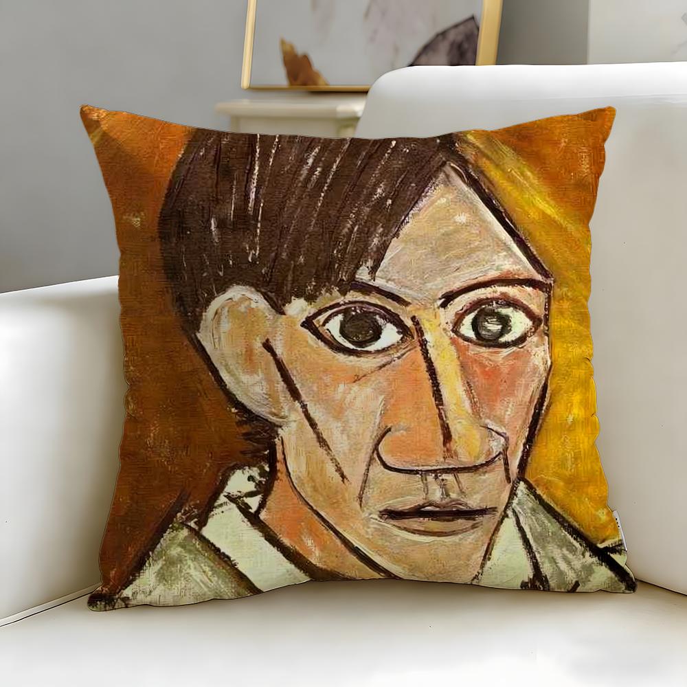 classic painter Picasso Cushion Cover Soft  EasyWash Pillow Case  Versatile for Couch Bed Travel and Office