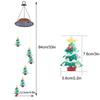 Yard Solar Wind Chime Light LED Solar Powered Wind Chimes Hanging Lamp for Patio Garden