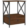 VidaXL Bedside Table Brown Oak 50x41x65 Cm Engineered Wood 826091
