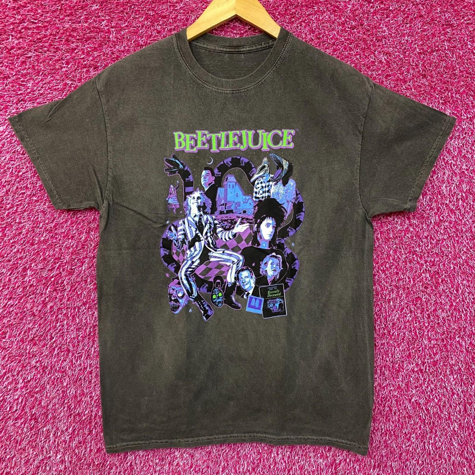 Beetlejuice Collage Illustration Graphic Design T-Shirt Medium XL