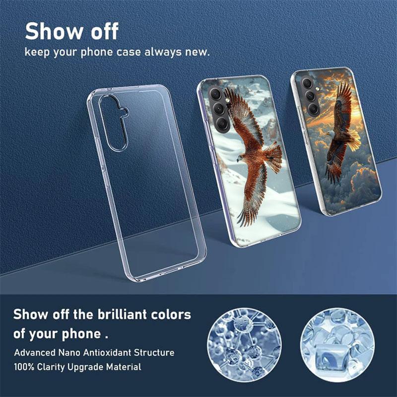 Soaring Eagle Hunting Phone Case for Samsung A17 A37 A57 A07 A16 A26 A36 A56 A06 A02S A12 A22 A32 A52S A04S A14 A24 A34 A54 A03