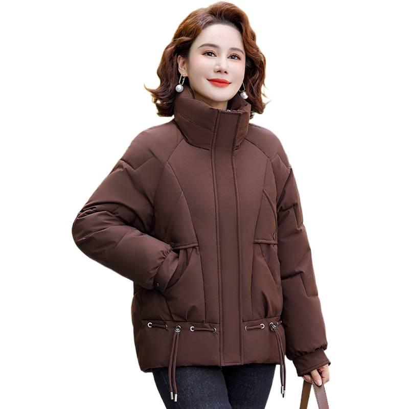 Middle-aged Mom Winter Down Cotton Jacket Women Short Coat Stylish Middle-aged Women Autumn Winter Cotton Clothing Plus Size Cotton Padded Jacket