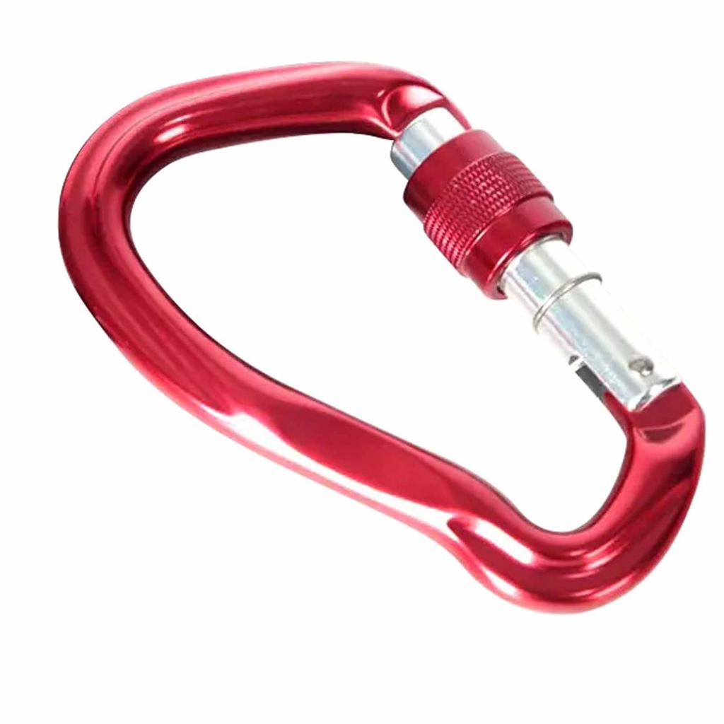Outdoor-Kletterkarabiner, belastbar und Kletter-asymmetrischer Karabinerclip für Klettern, Bergsteigen, Arbeiten in der Höhe