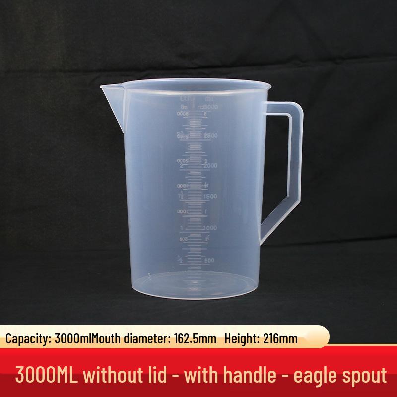 Graduated Plastic Measuring Beaker Set: 20ml to 3000ml