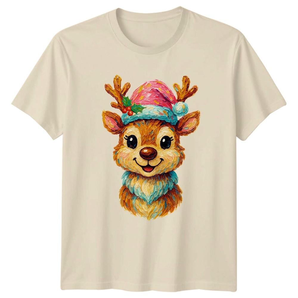 Reindeer Christmas Holiday Unisexs TShirt Unisexs Tee Graphic Unisex Top