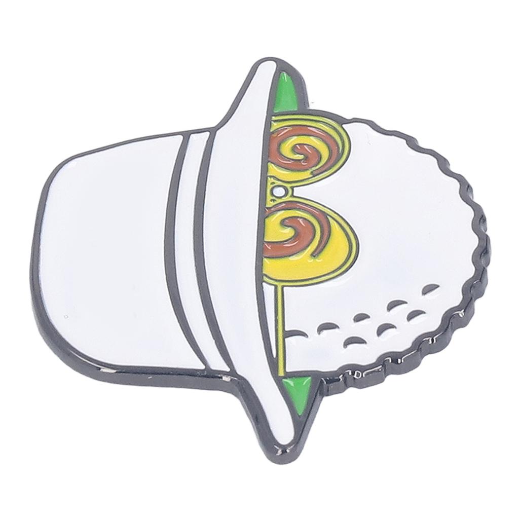 Golf Ball Marker Hat Clips Lightweight Removable Magnetic Anti Rust Glasses Fisherman Hat Clips for Women Men White
